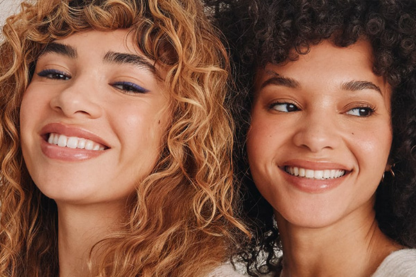 girls with smiling face